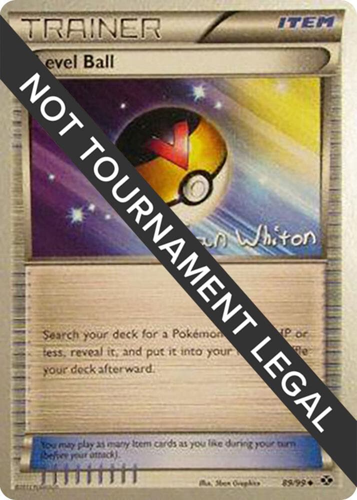 Level Ball - 2013 (Ian Whiton) — World Championship Decks 89 Pokémon card