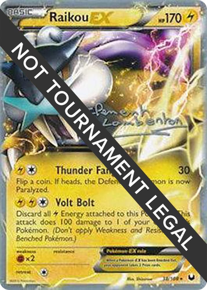 Raikou EX - 2013 (Clement Lamberton) — World Championship Decks 38 Pokémon card