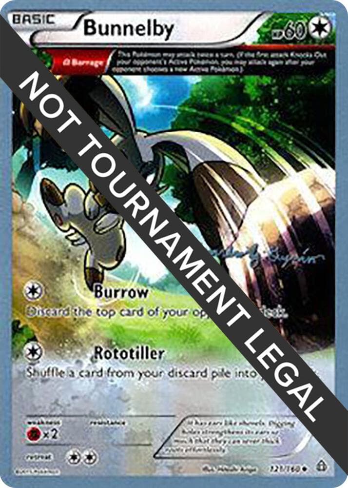 Bunnelby - 2015 (Alejandro Ng-Guzman) — World Championship Decks 121 Pokémon card