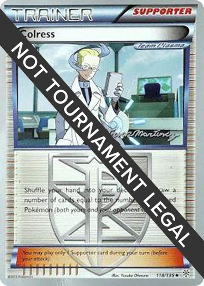 Colress - 2015 (Patrick Martinez) — World Championship Decks 118 Pokémon card