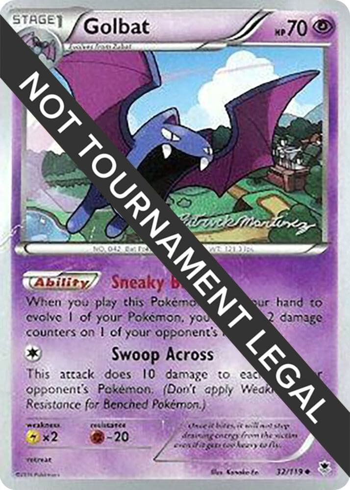 Golbat - 2015 (Patrick Martinez) — World Championship Decks 32 Pokémon card