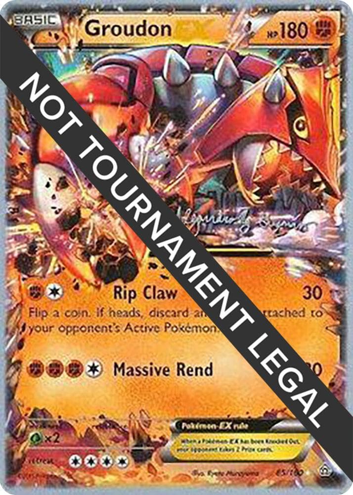 Groudon EX - 2015 (Alejandro Ng-Guzman) — World Championship Decks 85 Pokémon card