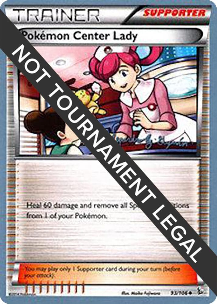 Pokemon Center Lady - 2015 (Alejandro Ng-Guzman) — World Championship Decks 93 Pokémon card