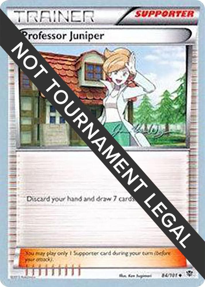 Professor Juniper - 2015 (Jacob Van Wagner) — World Championship Decks 84 Pokémon card