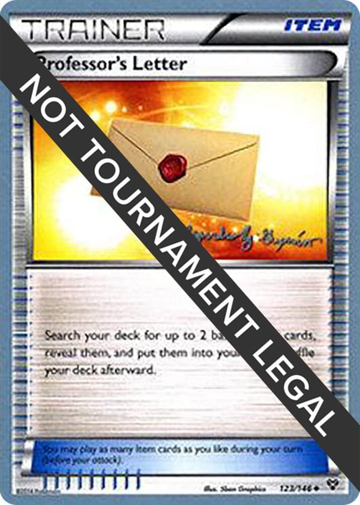 Professor's Letter - 2015 (Alejandro Ng-Guzman) — World Championship Decks 123 Pokémon card