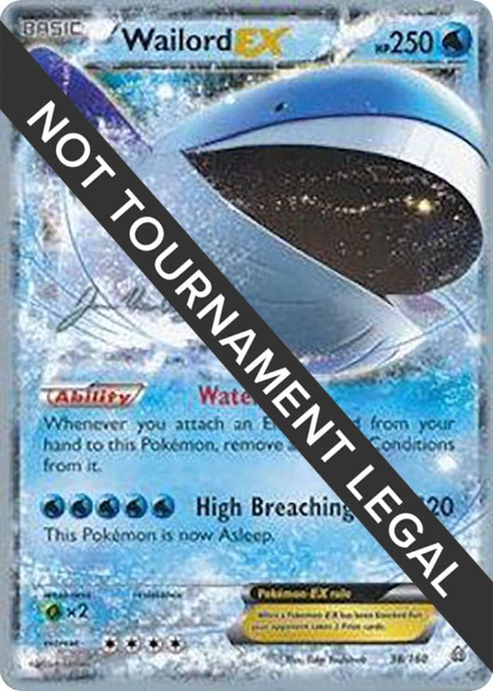 Wailord EX - 2015 (Jacob Van Wagner) — World Championship Decks 38 Pokémon card
