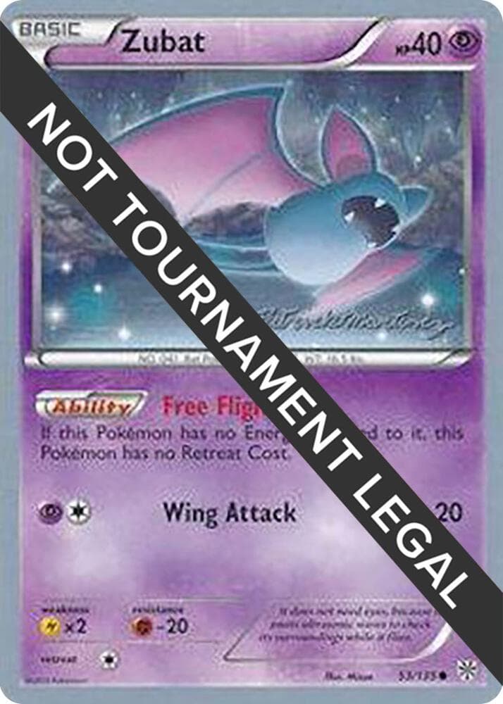 Zubat - 2015 (Patrick Martinez) — World Championship Decks 53 Pokémon card