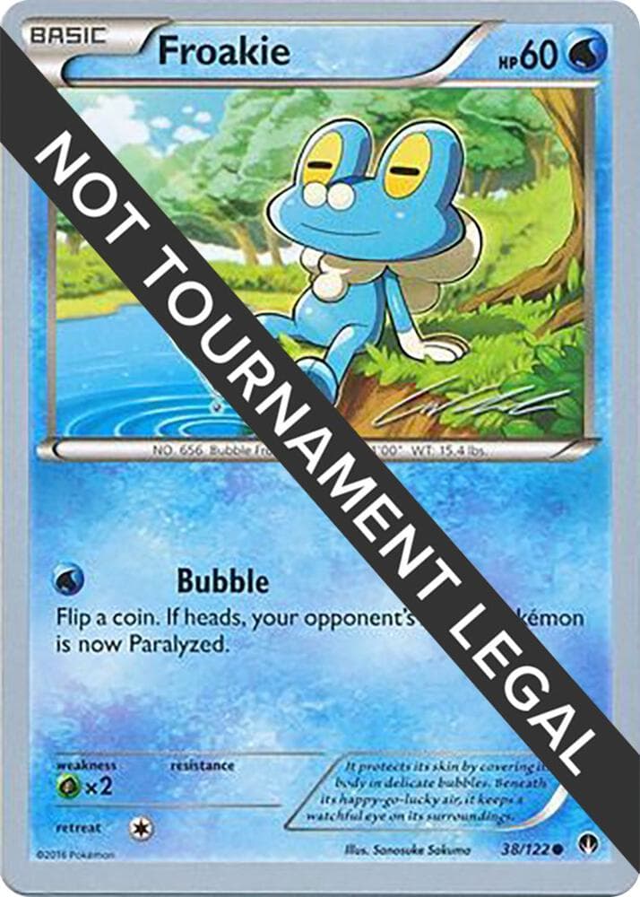Froakie - 2016 (Cody Walinski) — World Championship Decks 38 Pokémon card