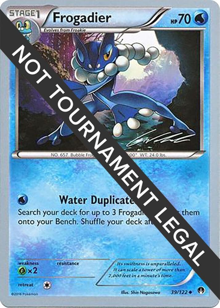 Frogadier - 2016 (Cody Walinski) — World Championship Decks 39 Pokémon card
