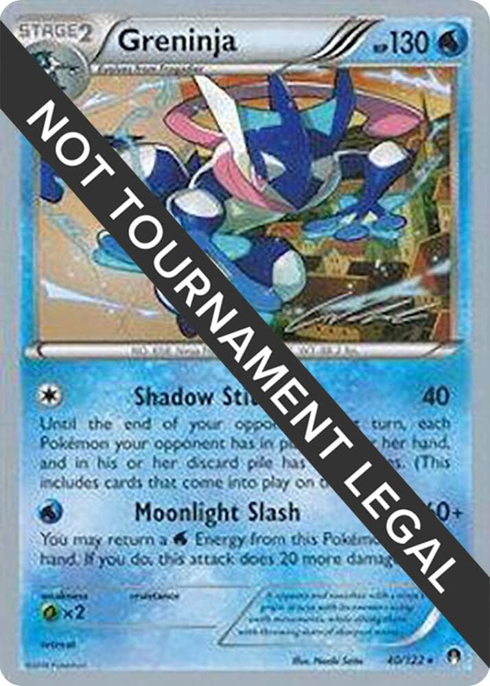 Greninja (40) - 2016 (Cody Walinski) — World Championship Decks 40 Pokémon card