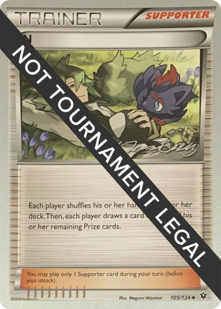 N - 2016 (Jesper Eriksen) — World Championship Decks 105 Pokémon card