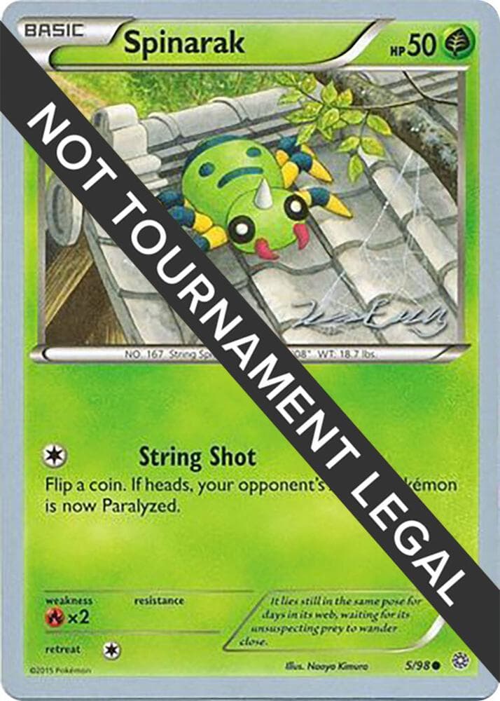 Spinarak - 2016 (Jesper Eriksen) — World Championship Decks 5 Pokémon card