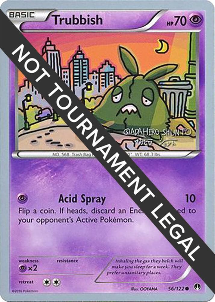 Trubbish - 2016 (Shunto Sadahiro) — World Championship Decks 56 Pokémon card