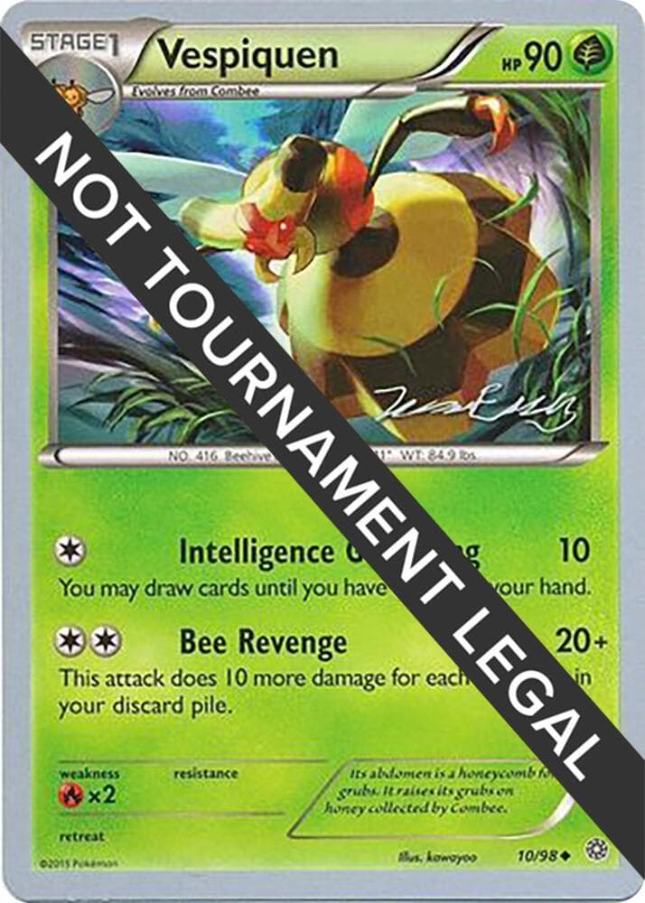 Vespiquen - 2016 (Jesper Eriksen) — World Championship Decks 10 Pokémon card