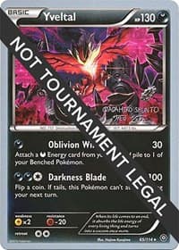 Yveltal - 2016 (Shunto Sadahiro) — World Championship Decks 65 Pokémon card