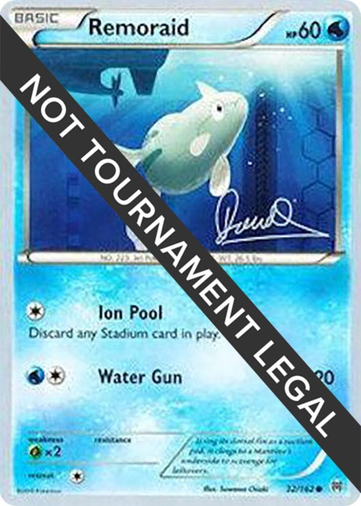 Remoraid - 2017 (Diego Cassiraga) — World Championship Decks 32 Pokémon card