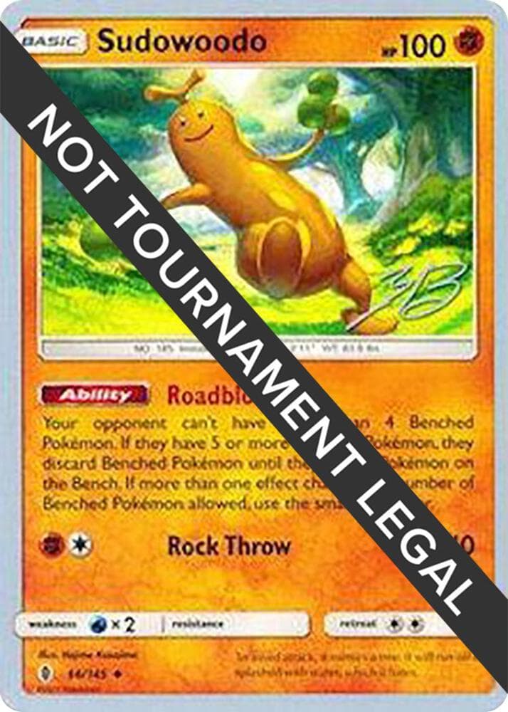 Sudowoodo - 2017 (Zachary Bokhari) — World Championship Decks 66 Pokémon card