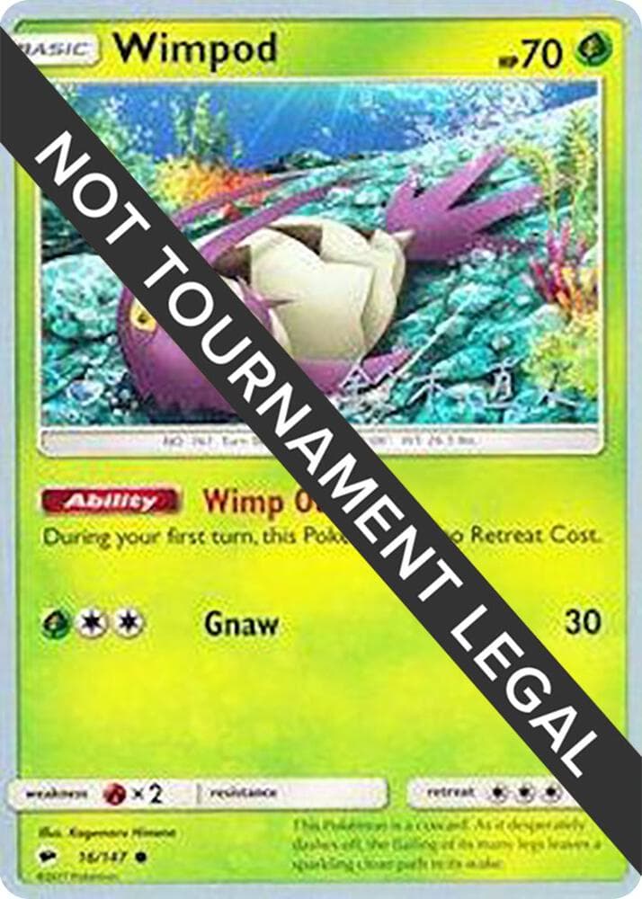 Wimpod - 2017 (Naoko Suzuki) — World Championship Decks 16 Pokémon card