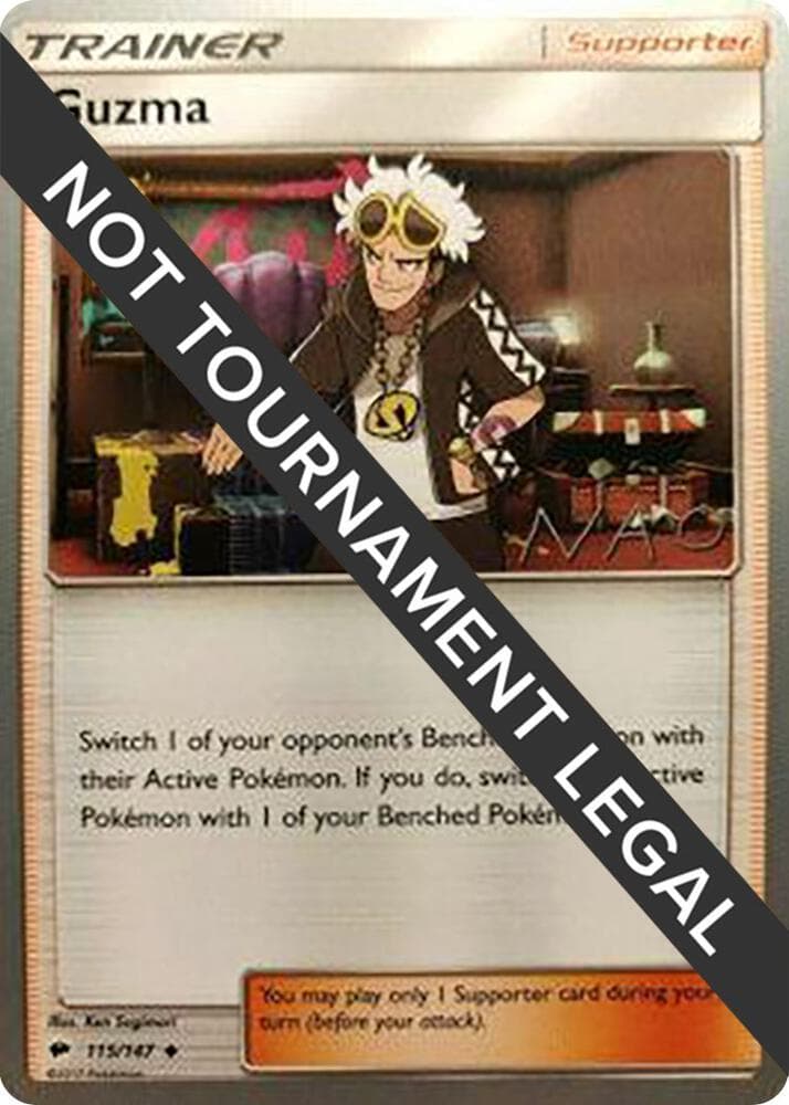 Guzma - 2018 (Naohito Inoue) — World Championship Decks 115 Pokémon card