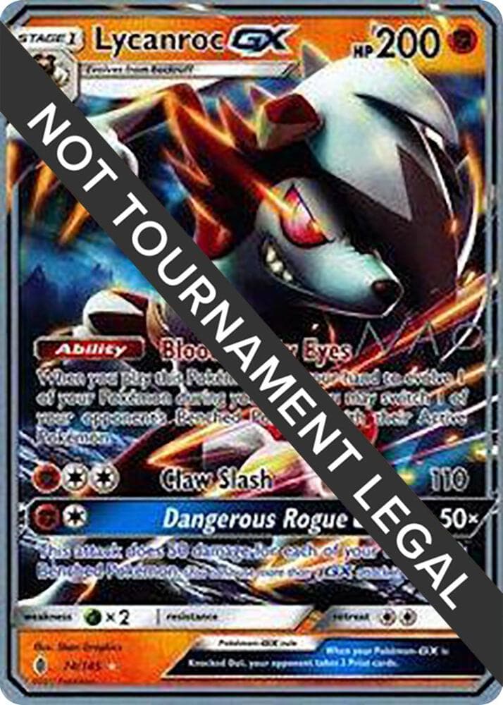 Lycanroc GX - 2018 (Naohito Inoue) — World Championship Decks 74 Pokémon card