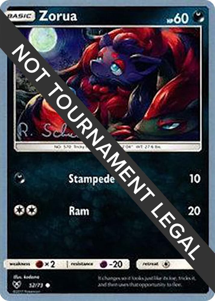 Zorua - 2018 (Robin Schulz) — World Championship Decks 52 Pokémon card