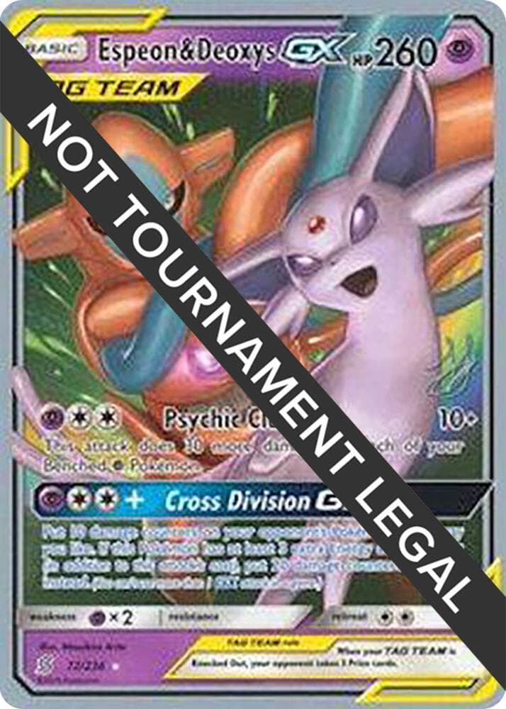 Espeon & Deoxys GX - 2019 (Henry Brand) — World Championship Decks 72 Pokémon card