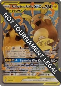 Raichu & Alolan Raichu GX - 2019 (Haruki Miyamoto) — World Championship Decks 54 Pokémon card