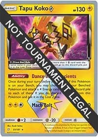 Tapu Koko Prism Star - 2019 (Haruki Miyamoto) — World Championship Decks 51 Pokémon card