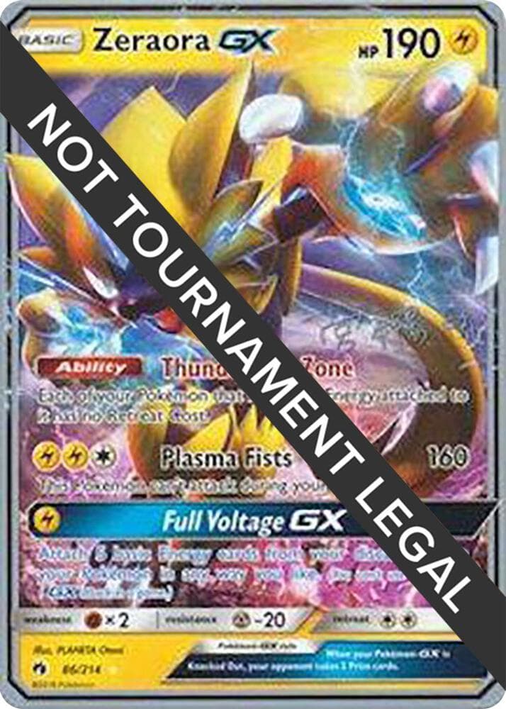 Zeraora GX - 2019 (Haruki Miyamoto) — World Championship Decks 86 Pokémon card