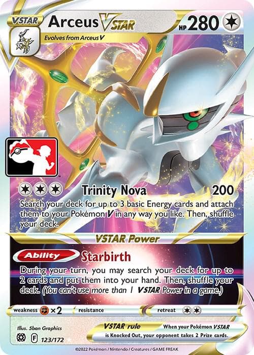 Arceus VSTAR — Prize Pack Series Cards 123 Pokémon card