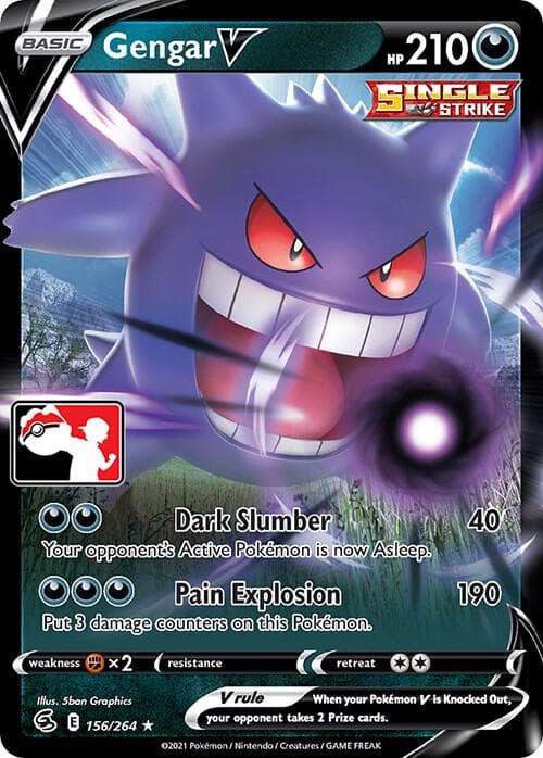 Gengar V — Prize Pack Series Cards 156 Pokémon card