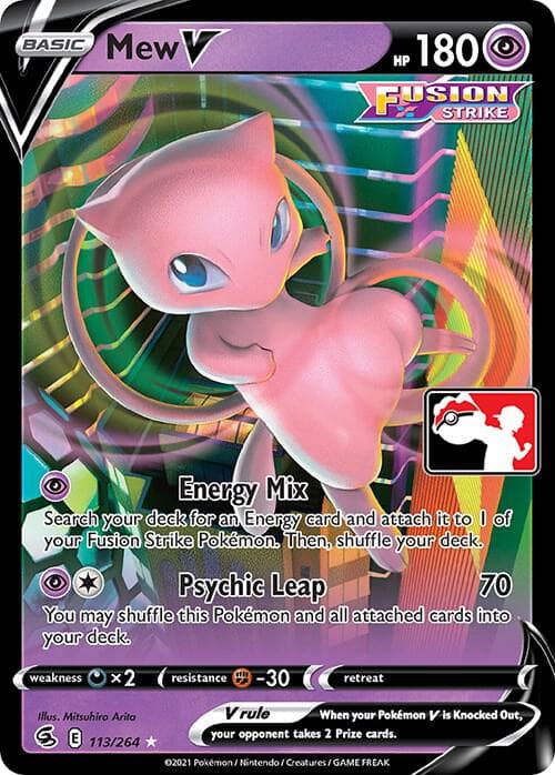 Mew V — Prize Pack Series Cards 113 Pokémon card