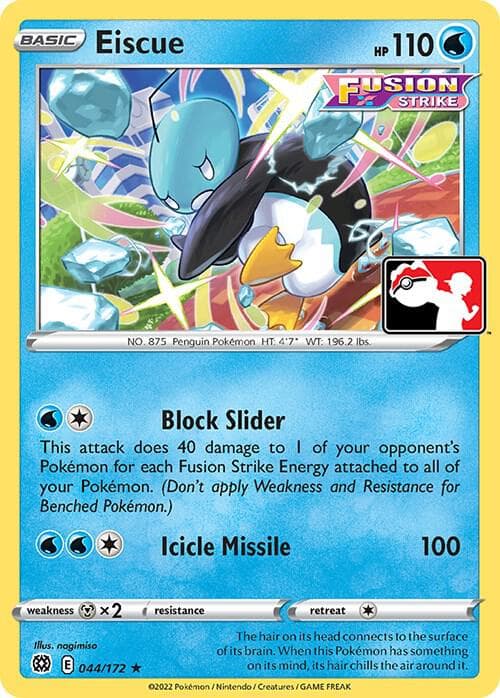 Eiscue — Prize Pack Series Cards 44 Pokémon card