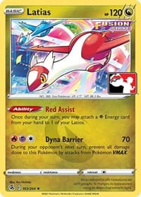 Latias — Prize Pack Series Cards 193 Pokémon card