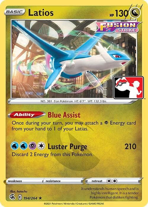 Latios — Prize Pack Series Cards 194 Pokémon card
