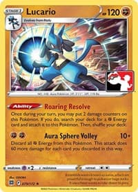 Lucario — Prize Pack Series Cards 79 Pokémon card