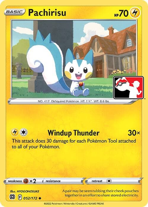Pachirisu — Prize Pack Series Cards 52 Pokémon card