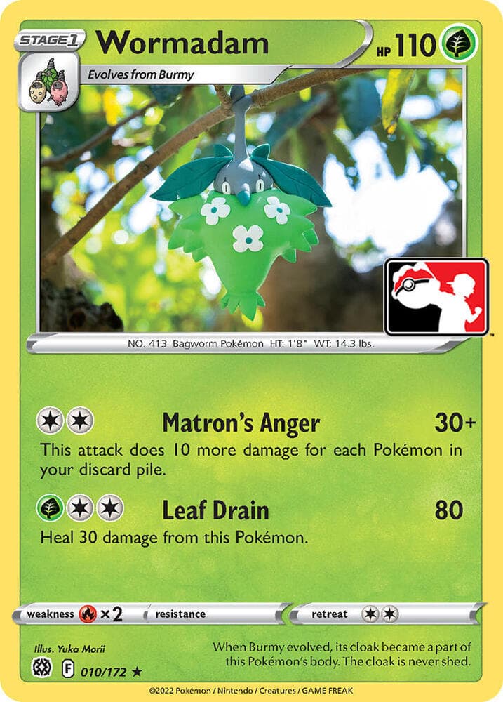 Wormadam — Prize Pack Series Cards 10 Pokémon card