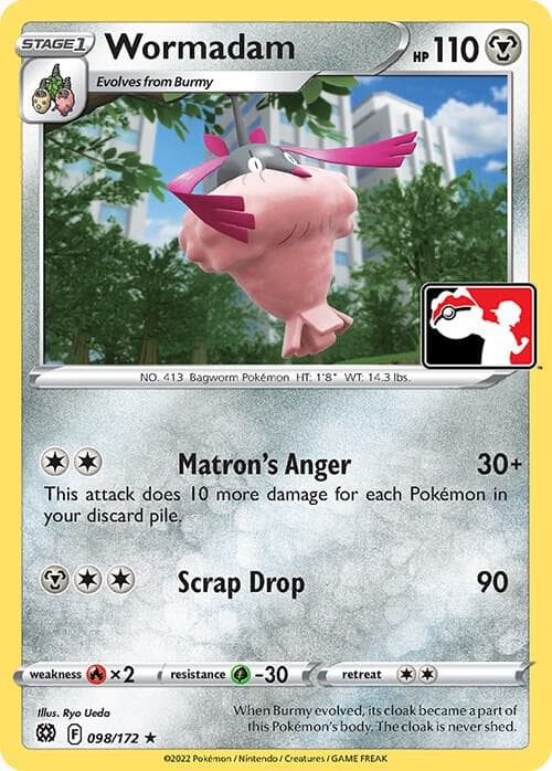 Wormadam — Prize Pack Series Cards 98 Pokémon card