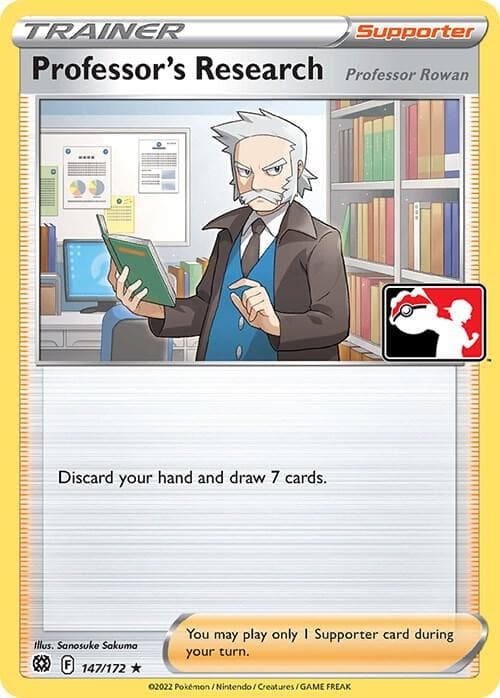 Professor's Research [Professor Rowan] — Prize Pack Series Cards 147 Pokémon card
