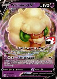 Whimsicott V — Prize Pack Series Cards 64 Pokémon card