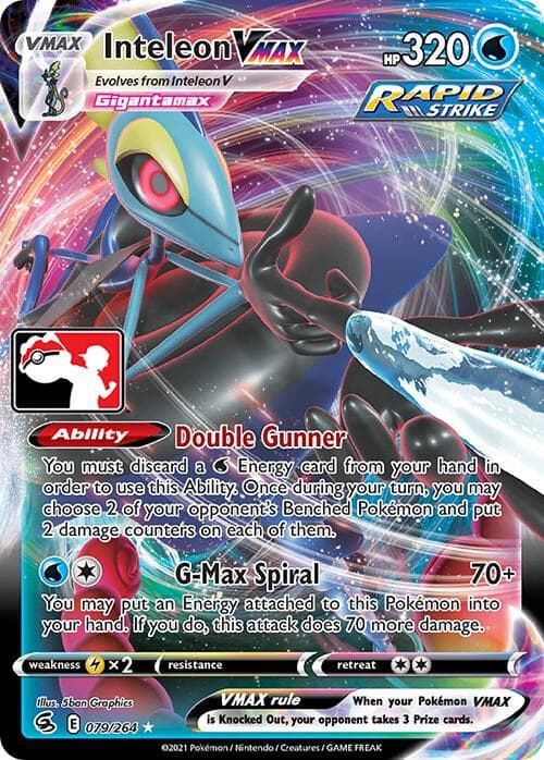 Inteleon VMAX — Prize Pack Series Cards 79 Pokémon card
