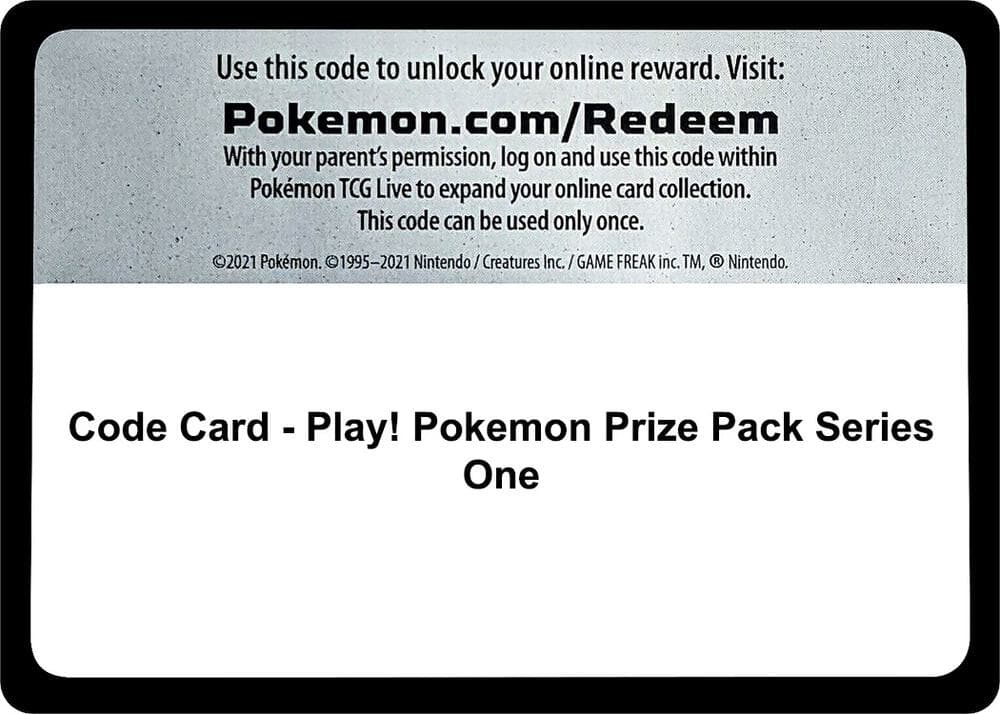 Code Card - Play! Pokemon Prize Pack Series One — Prize Pack Series Cards p493105 Pokémon card