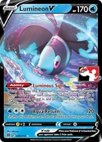 Lumineon V — Prize Pack Series Cards 40 Pokémon card