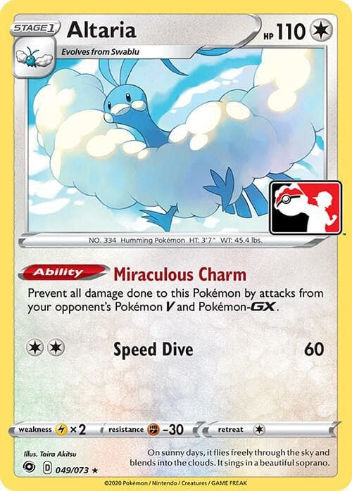 Altaria — Prize Pack Series Cards 49 Pokémon card