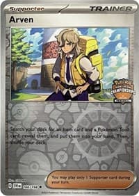 Arven - 166/198 (Regional Championships) — League & Championship Cards 166 Pokémon card