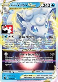 Alolan Vulpix VSTAR — Prize Pack Series Cards 34 Pokémon card