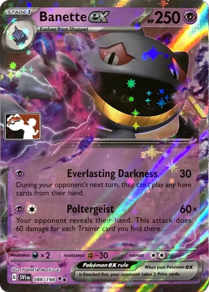 Banette ex — Prize Pack Series Cards 88 Pokémon card
