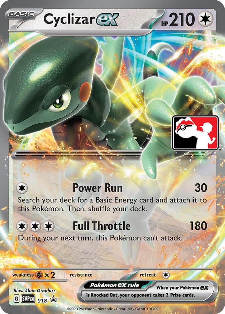 Cyclizar ex - 018 — Prize Pack Series Cards 18 Pokémon card