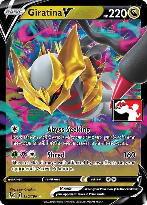 Giratina V — Prize Pack Series Cards 130 Pokémon card